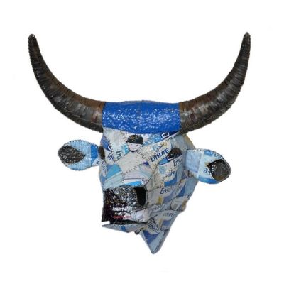 Trophy Head - Nguni Cow (Blue)