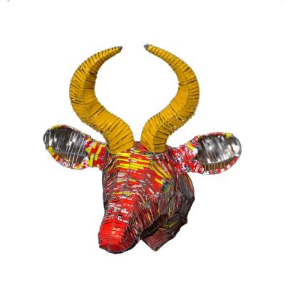 Trophy Head - Springbok (Orange & Red) 