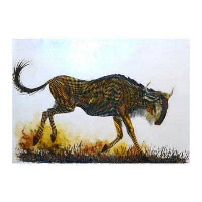 Painting - Line-Cut - Wildebeest