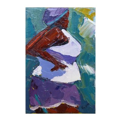 Painting - Acrylic - Woman with hands on hips